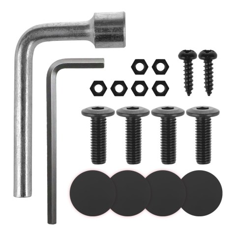 MACLEAN PODSTAWKA BIURKOWA NA MONITOR LUB LAPTOP, SPRĘŻYNA GAZOWA, DO PRACY STOJĄCO SIEDZĄCEJ, CZARNA MC-493 Maclean