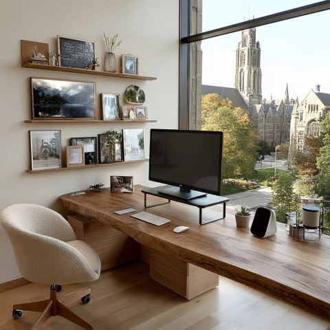 MACLEAN PODSTAWKA POD MONITOR/ LAPTOP, MAX. 20KG, (500X260X122MM), MC-933 MC-933 Maclean