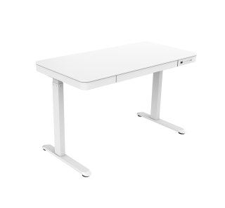 Tuckano Biurko, z elektryczną regulacją wysokości ET119W-C Biały. Blat biurka o wymiarach 120 x 60cm. Tuckano