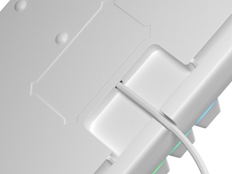 KLAWIATURA DLA GRACZY GENESIS THOR 303 TKL US BIAŁA RGB MECHANICZNA SILENT SWITCH HOT SWAP GENESIS