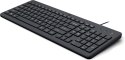 Klawiatura HP 150 Wired Keyboard przewodowa czarna 664R5AA Hewlett-Packard