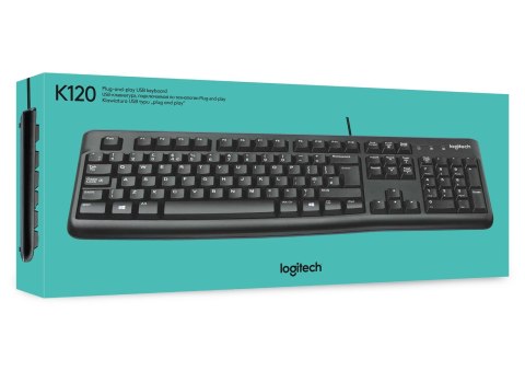 Klawiatura membranowa Logitech K120 920-002479 (USB 2.0; (US); kolor czarny) Logitech