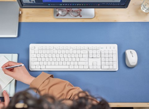 Klawiatura + mysz Trust ODY II Wireless White US Trust