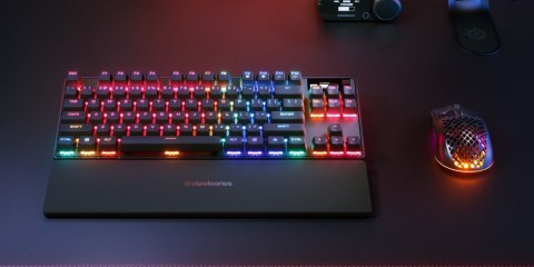 SteelSeries Klawiatura Gaming Apex Pro TKL Gen 3 US Layout Bluetooth Czarna 2.4 GHz / Bluetooth/ Wired OmniPoint 3.0 Adjustable  SteelSeries