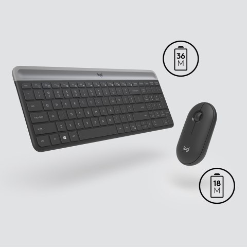 Wireless Keyboard and Mouse Combo MK470 GRAPHITE Logitech