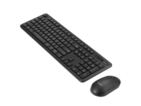 Zestaw klawiatura + mysz Asus CW100 Wireless Keyboard and Mouse Set Black ASUS
