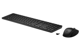 Zestaw klawiatura + mysz HP 650 Wireless Keyboard and Mouse Combo bezprzewodowe czarne 4R013AA Hewlett-Packard