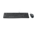 Zestaw klawiatura + mysz Logitech MK120 920-002562 (membranowa; USB 2.0; (US); kolor czarny; optyczna; 1000 DPI) Logitech