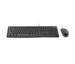 Zestaw klawiatura + mysz Logitech MK120 920-002562 (membranowa; USB 2.0; (US); kolor czarny; optyczna; 1000 DPI) Logitech