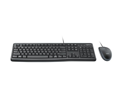 Zestaw klawiatura + mysz Logitech MK120 920-002562 (membranowa; USB 2.0; (US); kolor czarny; optyczna; 1000 DPI) Logitech