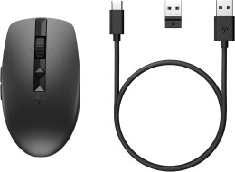 Mysz HP 710 Rechargeable Silent Mouse Black bezprzewodowa z akumulatorem czarna 6E6F2AA Hewlett-Packard