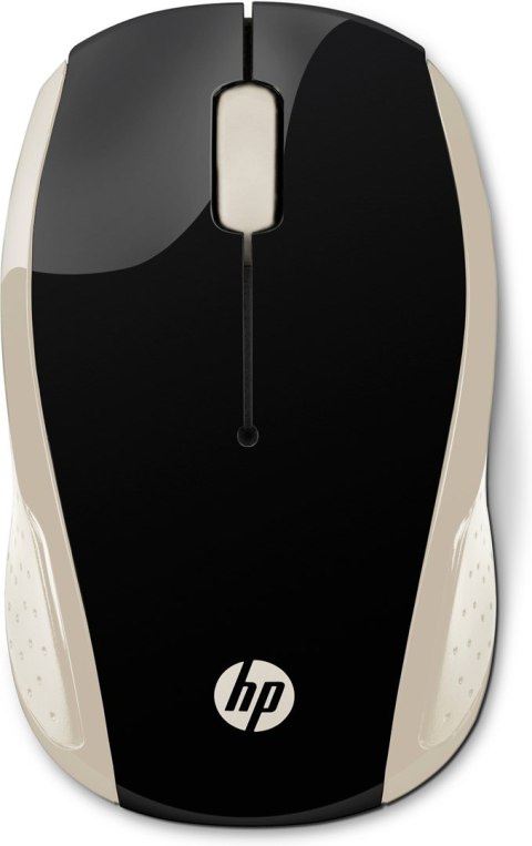 Mysz HP Wireless Mouse 200 Silk Gold bezprzewodowa czarno-złota 2HU83AA Hewlett-Packard
