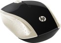 Mysz HP Wireless Mouse 200 Silk Gold bezprzewodowa czarno-złota 2HU83AA Hewlett-Packard