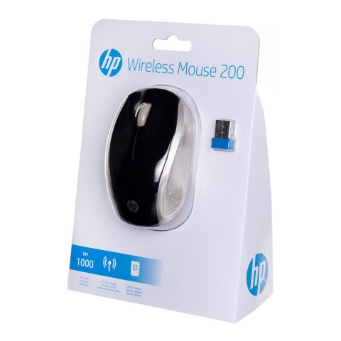 Mysz HP Wireless Mouse 200 Silk Gold bezprzewodowa czarno-złota 2HU83AA Hewlett-Packard