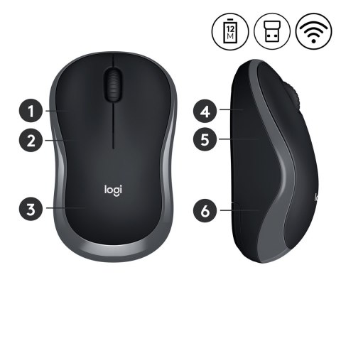 Mysz Logitech 910-002238 (optyczna; 1000 DPI; kolor szary) Logitech