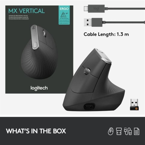 Mysz Logitech MX 910-005448 (optyczna; 4000 DPI; kolor czarny) Logitech