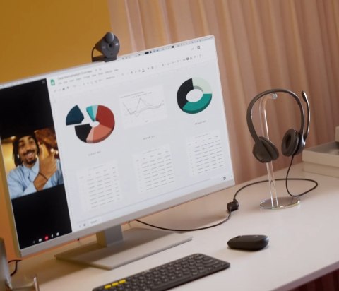 Słuchawki Logitech H390 981-000406 (kolor czarny) Logitech