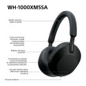 Słuchawki bezprzewodowe SONY WH-1000XM5SA Black Sony