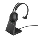 Słuchawki nauszne bezprzewodowe Jabra Evolve2 65 UC Mono USB-A + stand Jabra