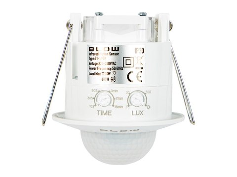 71-592# Czujnik ruchu blow ms-02 sufitowy 360° podtynkowy biały" Blow
