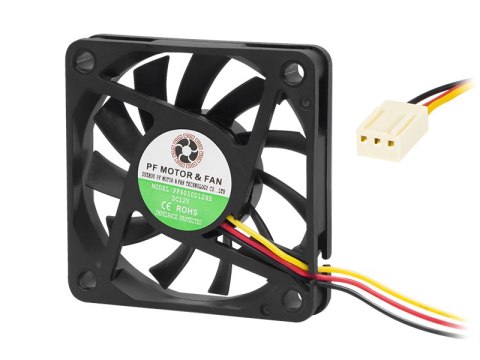 85-620# Wentylator 60x10mm 12v kulkowy 3-przewodwy Blow