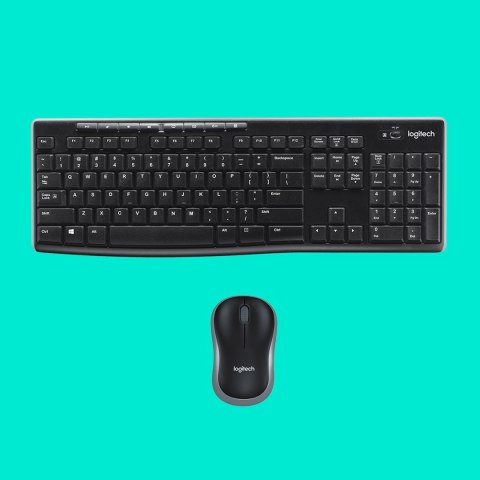 Klawiatura membranowa Logitech MK270 920-004508 (USB (Radio 2.4 GHz); kolor czarny) Logitech