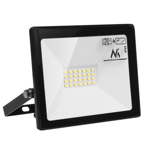 Naświetlacz LED Maclean, slim 20W, barwa neutralna biała (4000K), IP65, MCE520 NW Maclean