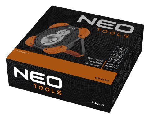 Naświetlacz akumulatorowy 750+250 lm COB NEO TOOLS