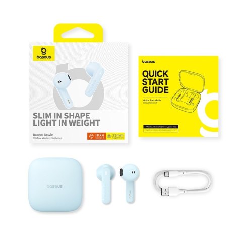 Słuchawki bezprzewodowe Baseus Bowie E16 niebieski Baseus