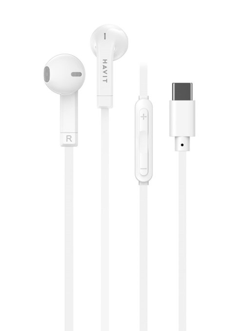Słuchawki przewodowe Havit E336C (biały) HAVIT