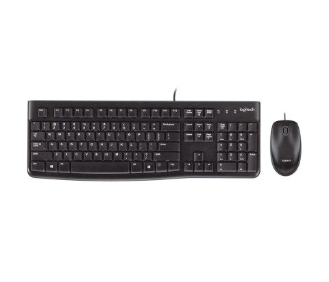 Zestaw klawiatura + mysz Logitech MK120 920-002562 (membranowa; USB 2.0; (US); kolor czarny; optyczna; 1000 DPI) Logitech