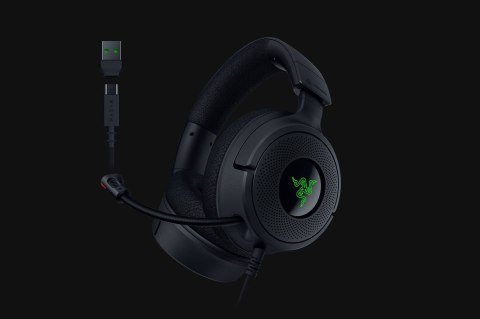 Zestaw słuchawkowy Razer Kraken V4 X Przewodowa Opaska na głowę Gaming USB Type-C / USB Type-A Czarny RAZER