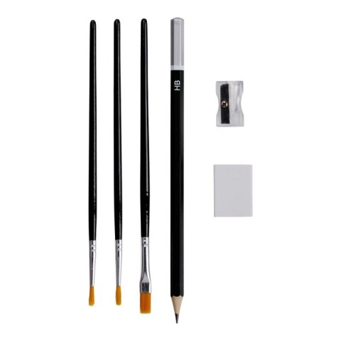 Artico - Zestaw artystyczny do malowania w drewnianym pudełku 20 elementów Artico