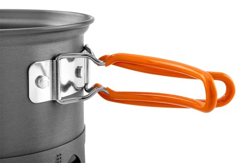 Garnki turystyczne 2 w 1 z radiatorem + torba NEO TOOLS