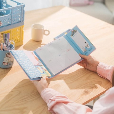 Muminki - Planner tygodniowy A4 z karteczkami samoprzylepnymi Moomin