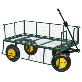 Wózek Ogrodowy Transportowy Składany Przyczepka Stalowa 200 kg LEAN