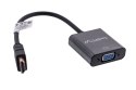 Adapter Lanberg AD-0017-BK (HDMI M - D-Sub (VGA) F; 0,20m; kolor czarny) Lanberg
