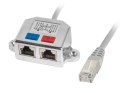 Adapter Lanberg AD-0026-S (RJ45 M - 2 x RJ45 F; kolor szary) Lanberg