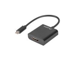Adapter Lanberg AD-UC-HD-01 (USB typu C M - HDMI F; 0,15m; kolor czarny) Lanberg