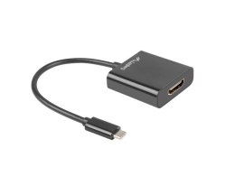 Adapter Lanberg AD-UC-HD-01 (USB typu C M - HDMI F; 0,15m; kolor czarny) Lanberg