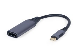 GEMBIRD ADAPTER USB TYP-C DO HDMI NA KABLU SZARY, 15CM GEMBIRD