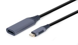 GEMBIRD ADAPTER USB TYP-C DO HDMI NA KABLU SZARY, 15CM GEMBIRD