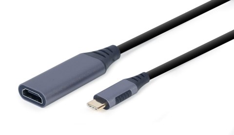 GEMBIRD ADAPTER USB TYP-C DO HDMI NA KABLU SZARY, 15CM GEMBIRD