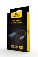 GEMBIRD ADAPTER USB TYP-C DO HDMI NA KABLU SZARY, 15CM GEMBIRD
