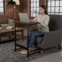 Mobilny stolik pod laptopa biurko dostawiane do fotela czarny ModernHome ModernHome