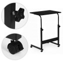 Mobilny stolik pod laptopa biurko dostawiane do fotela czarny ModernHome ModernHome