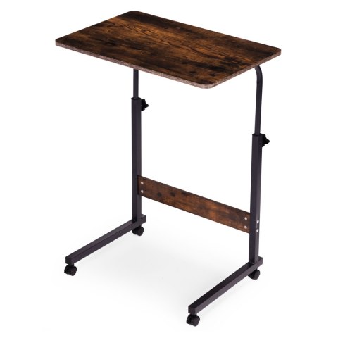 Mobilny stolik pod laptopa biurko dostawiane do fotela postarzany orzech ModernHome ModernHome