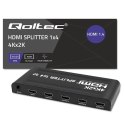 QOLTEC ROZDZIELACZ SPLITTER 4XHDMI 4KX2K | 3.4GB/S Qoltec