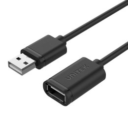 UNITEK PRZEDŁUŻACZ USB 2.0, AM-AF, 2M, Y-C450GBK UNITEK