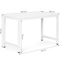 Biurko komputerowe szkolne stół 120x60 cm białe ModernHome ModernHome